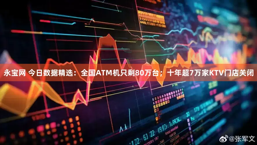 永宝网 今日数据精选：全国ATM机只剩80万台；十年超7万家KTV门店关闭